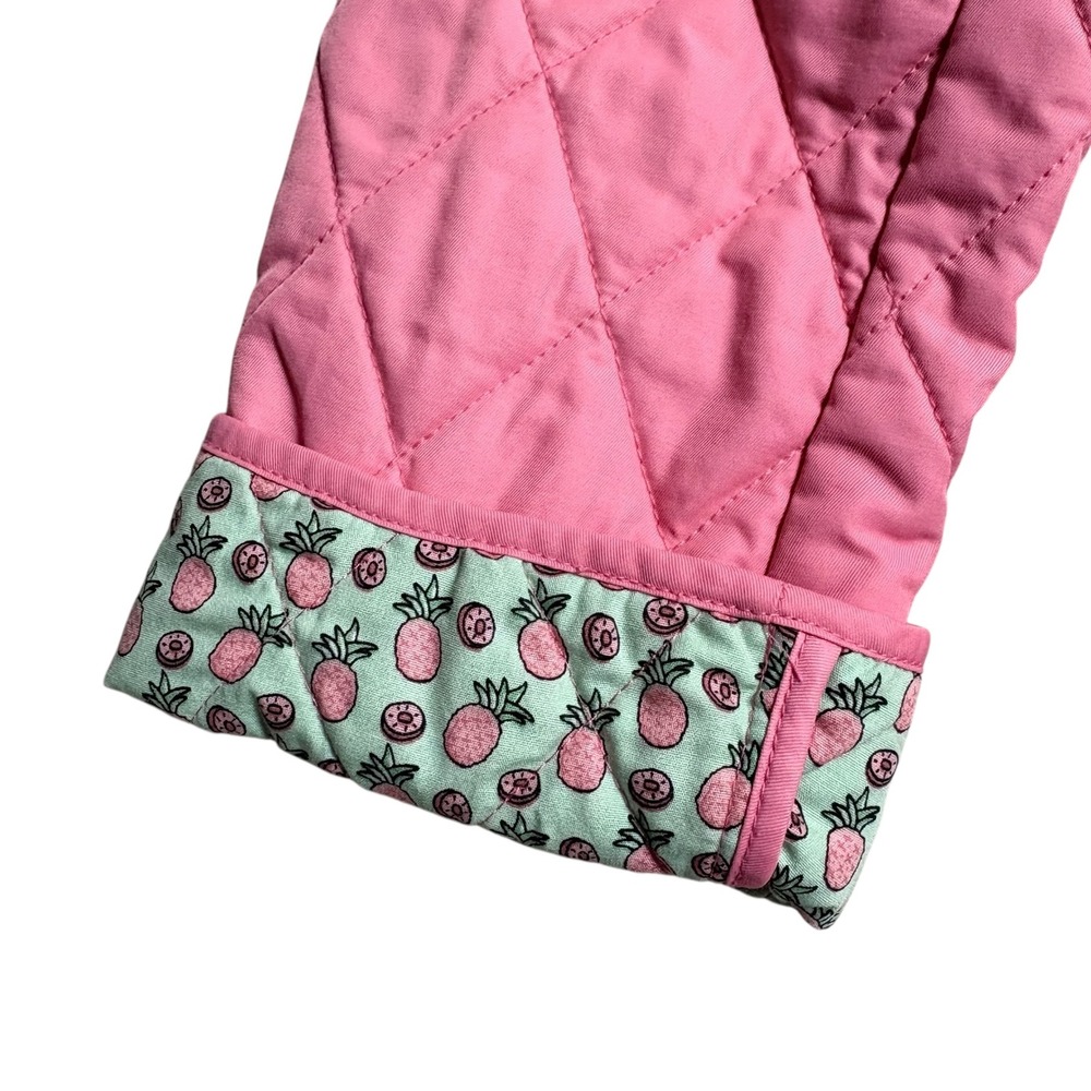 Vineyard‎ Vines Quilted Pink Jacket Pineapple Print Lining Women's XSmall - Picture 4 of 11